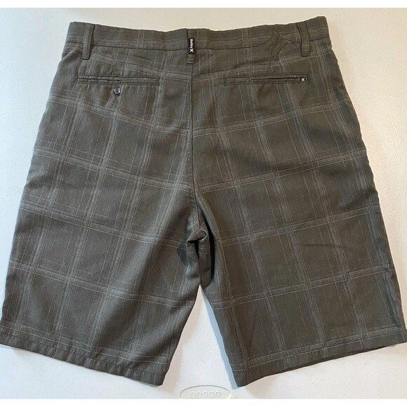 HURLEY Mens Chino Shorts Size 36 (Tag Says 34) Gray Striped - Picture 4 of 11